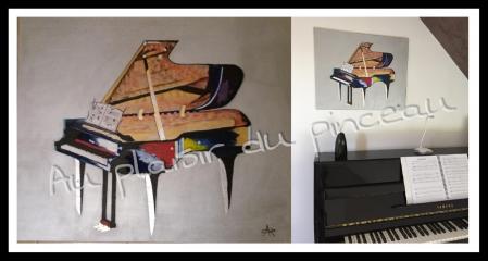 Piano, acrylique